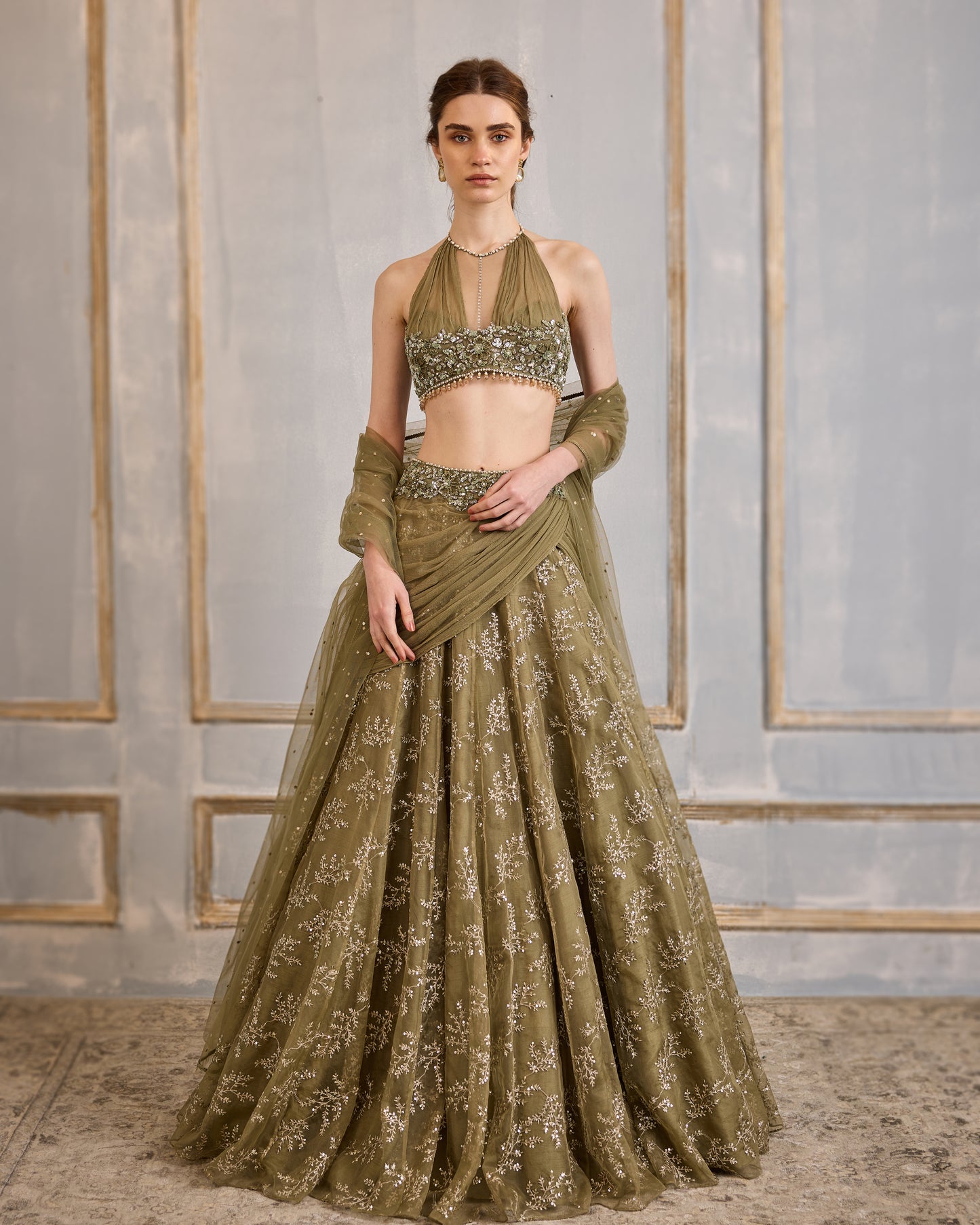 English Meadows Lehenga