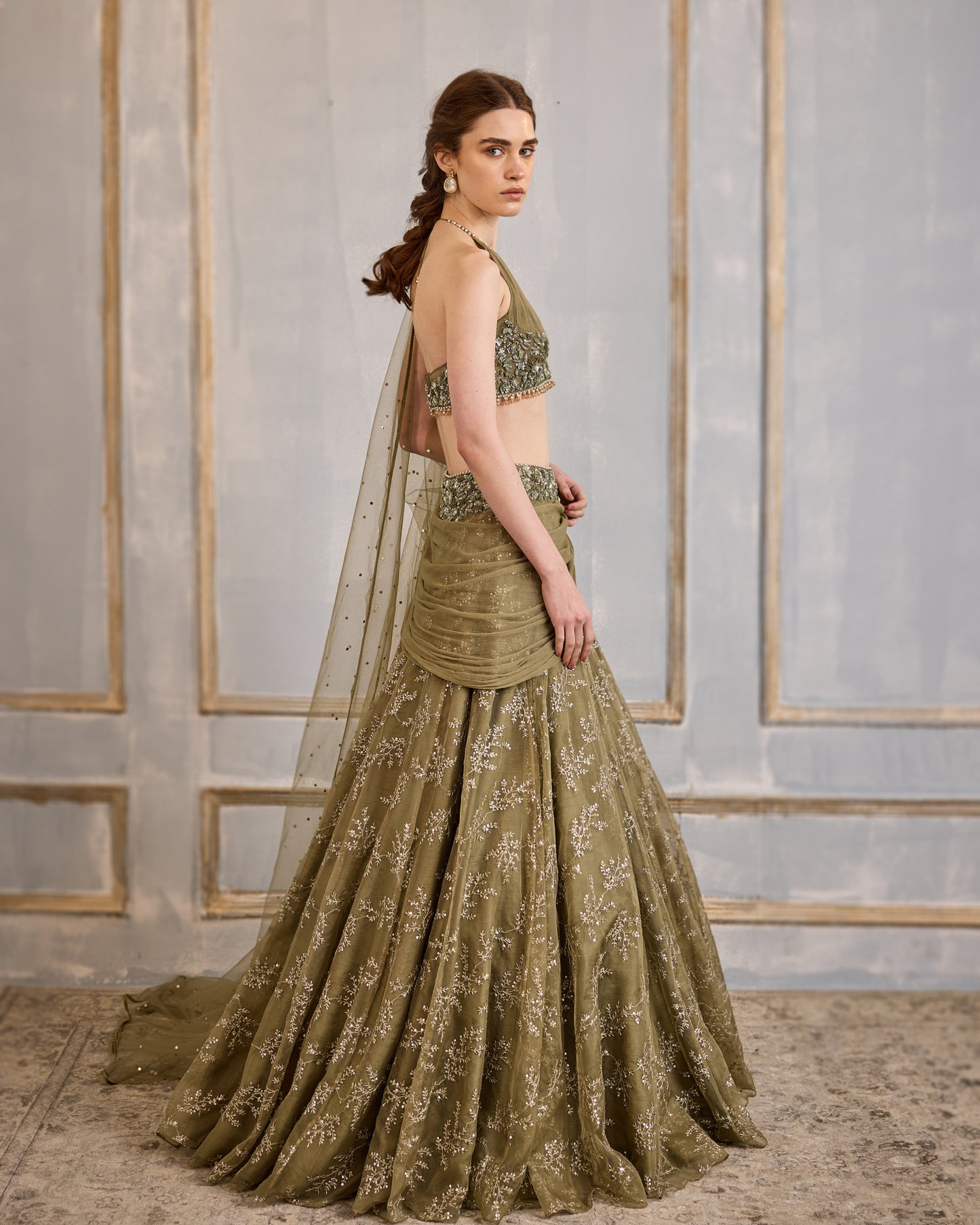 English Meadows Lehenga