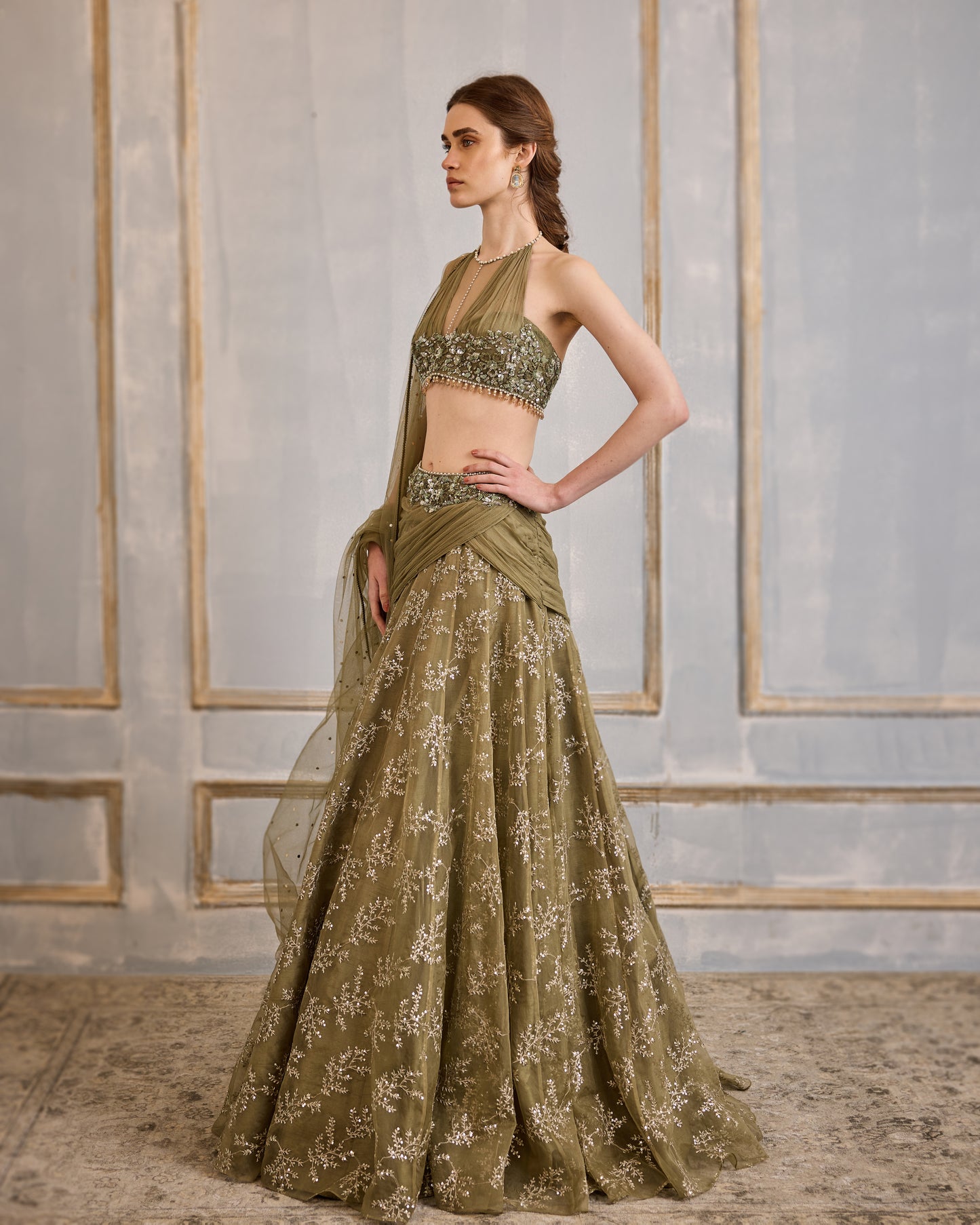 English Meadows Lehenga