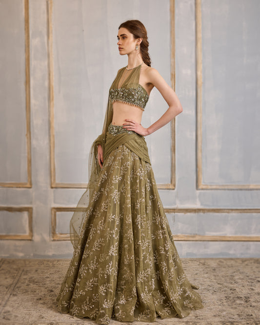 English Meadows Lehenga