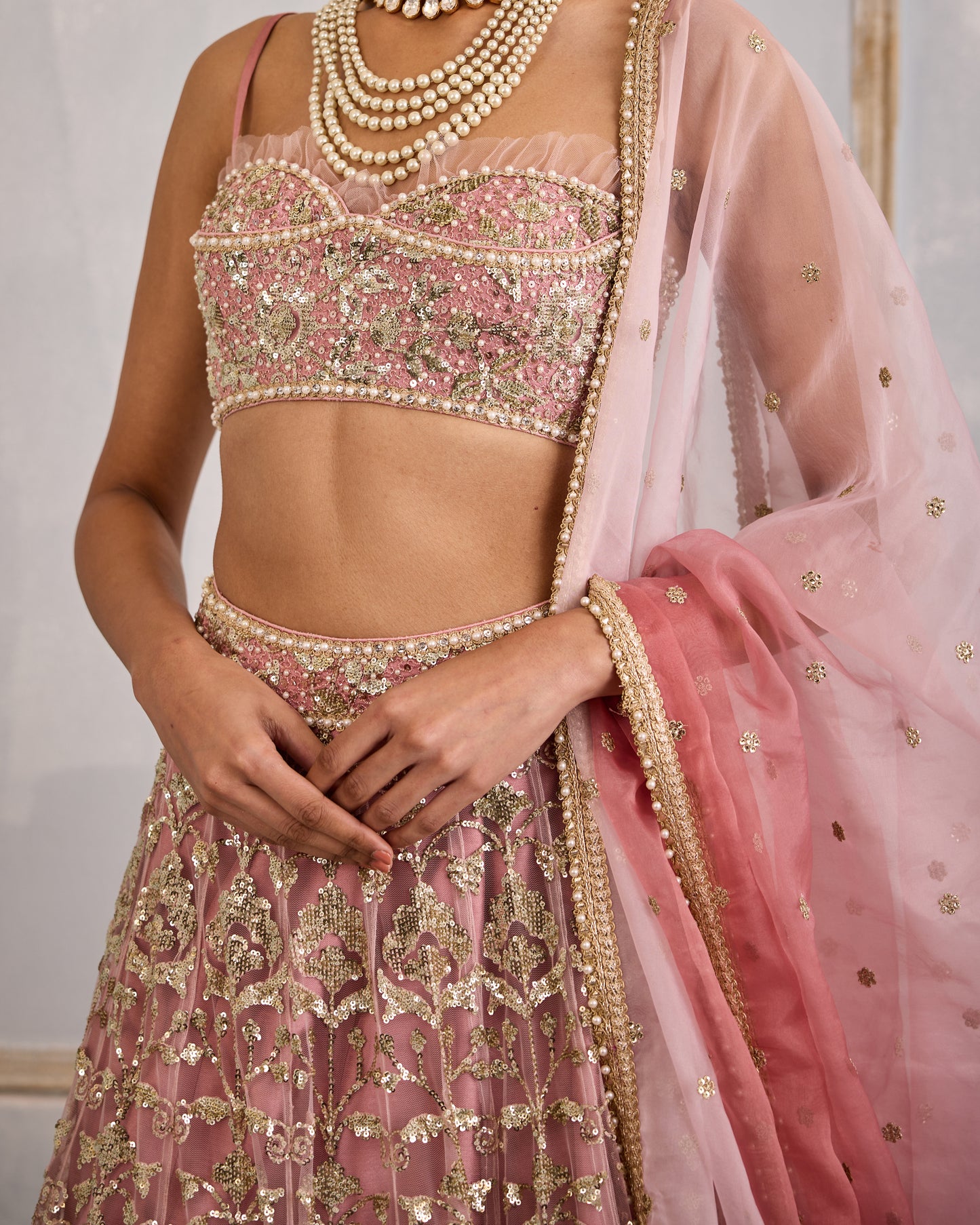 Palace pink lehenga