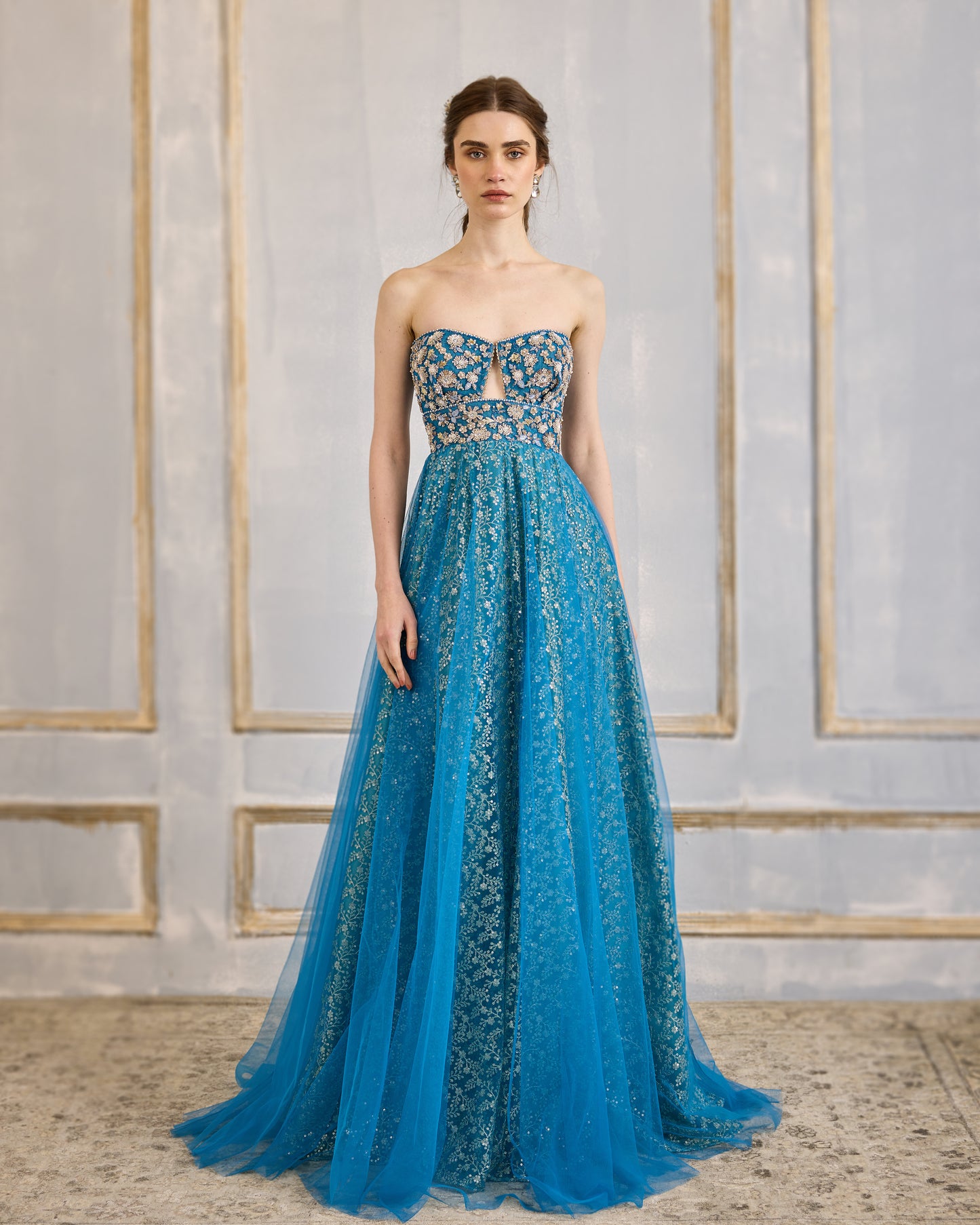 Blue dazzle gown