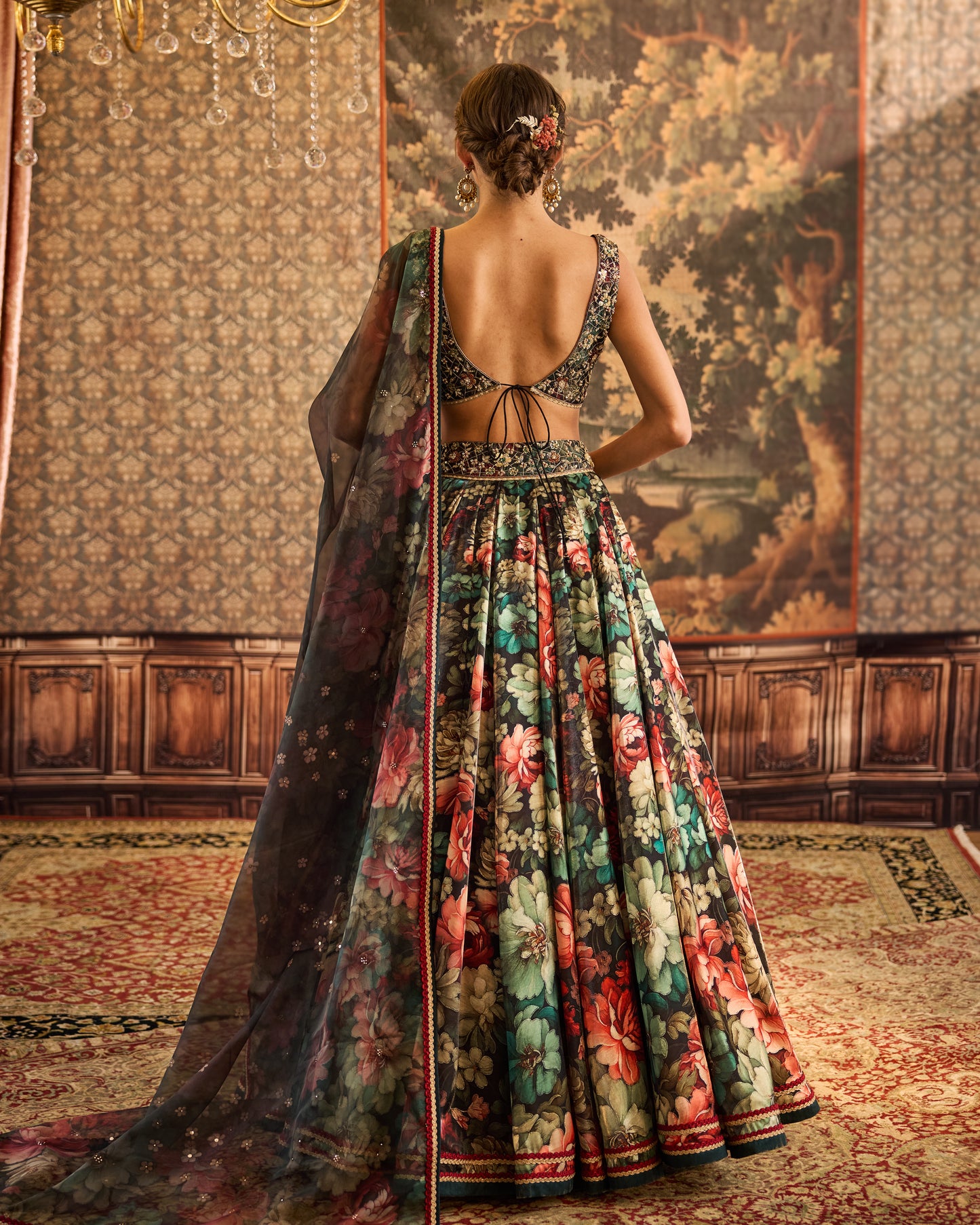 Vintage garden lehenga