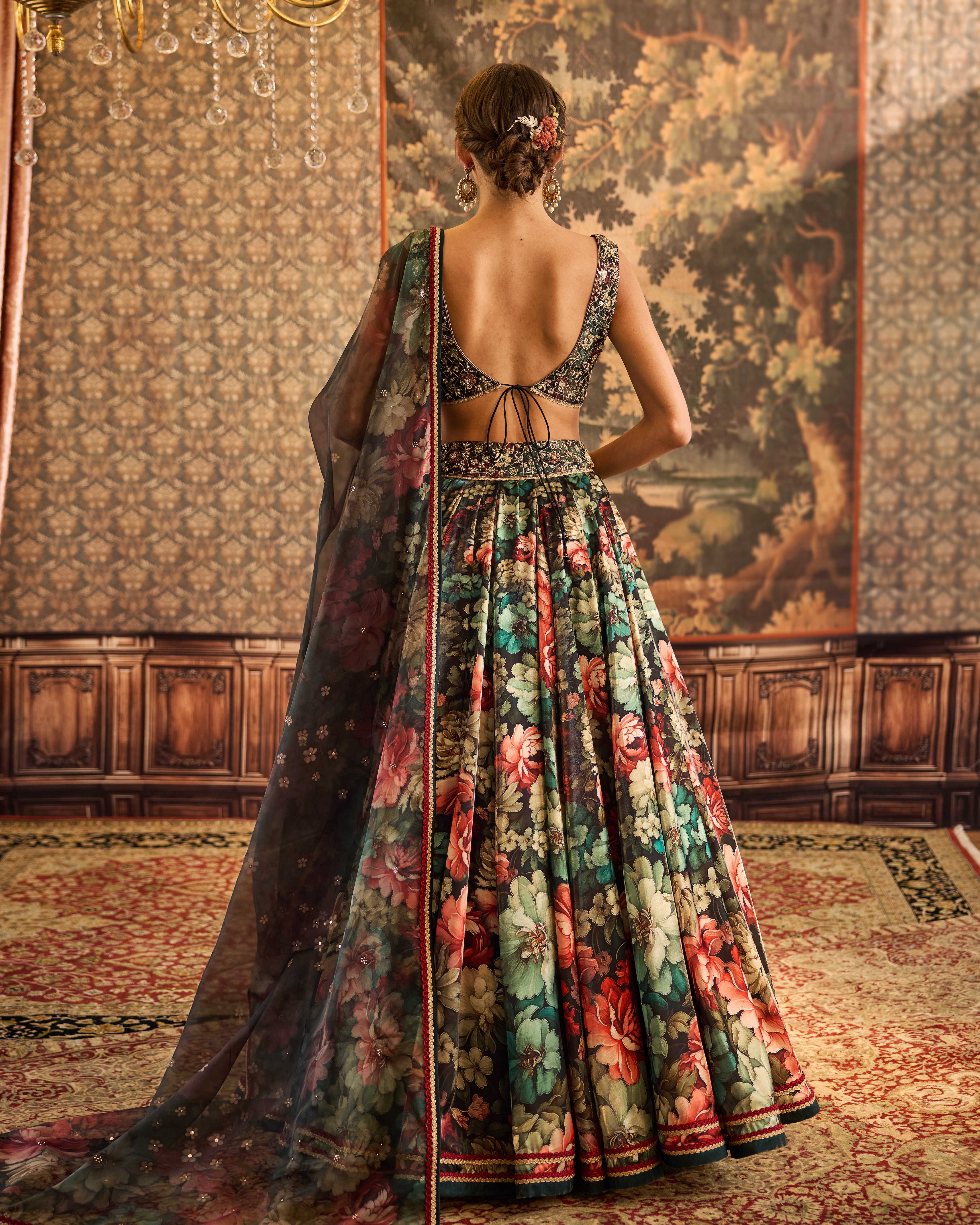 Vintage garden lehenga