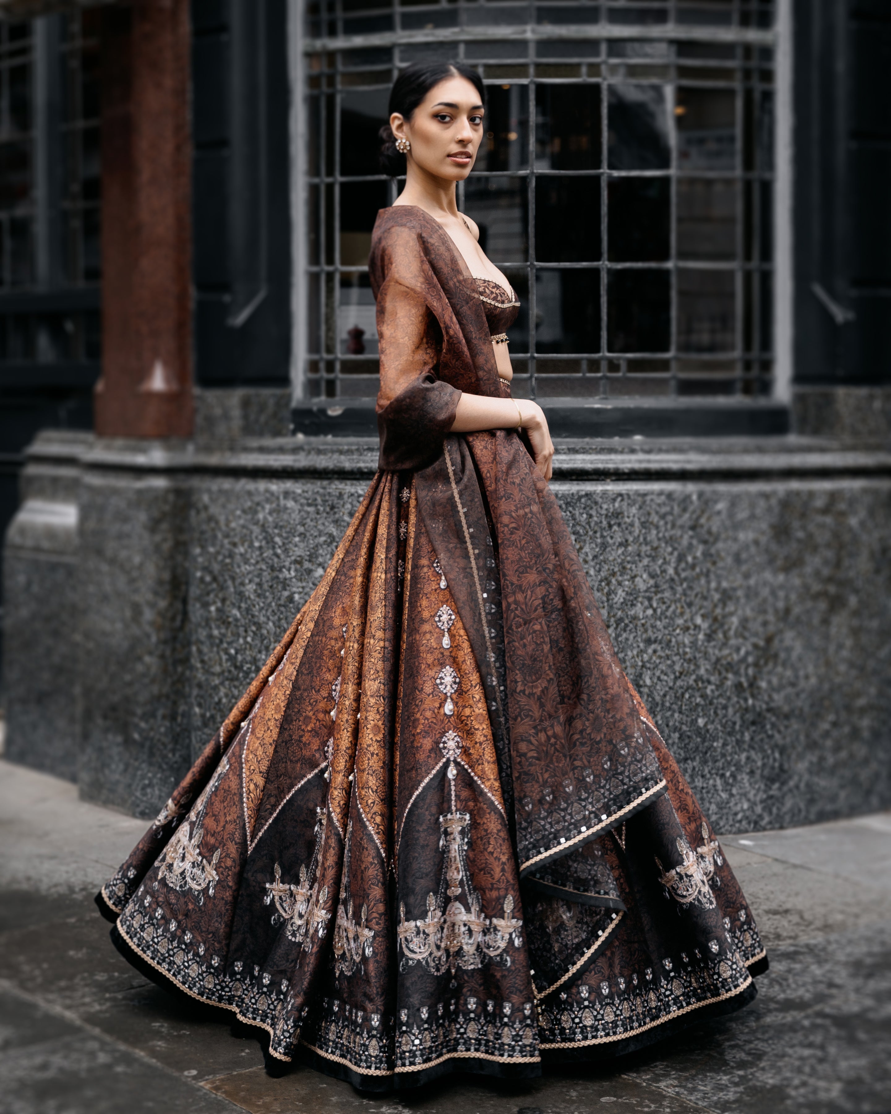 Vintage 'waltz with me' lehenga