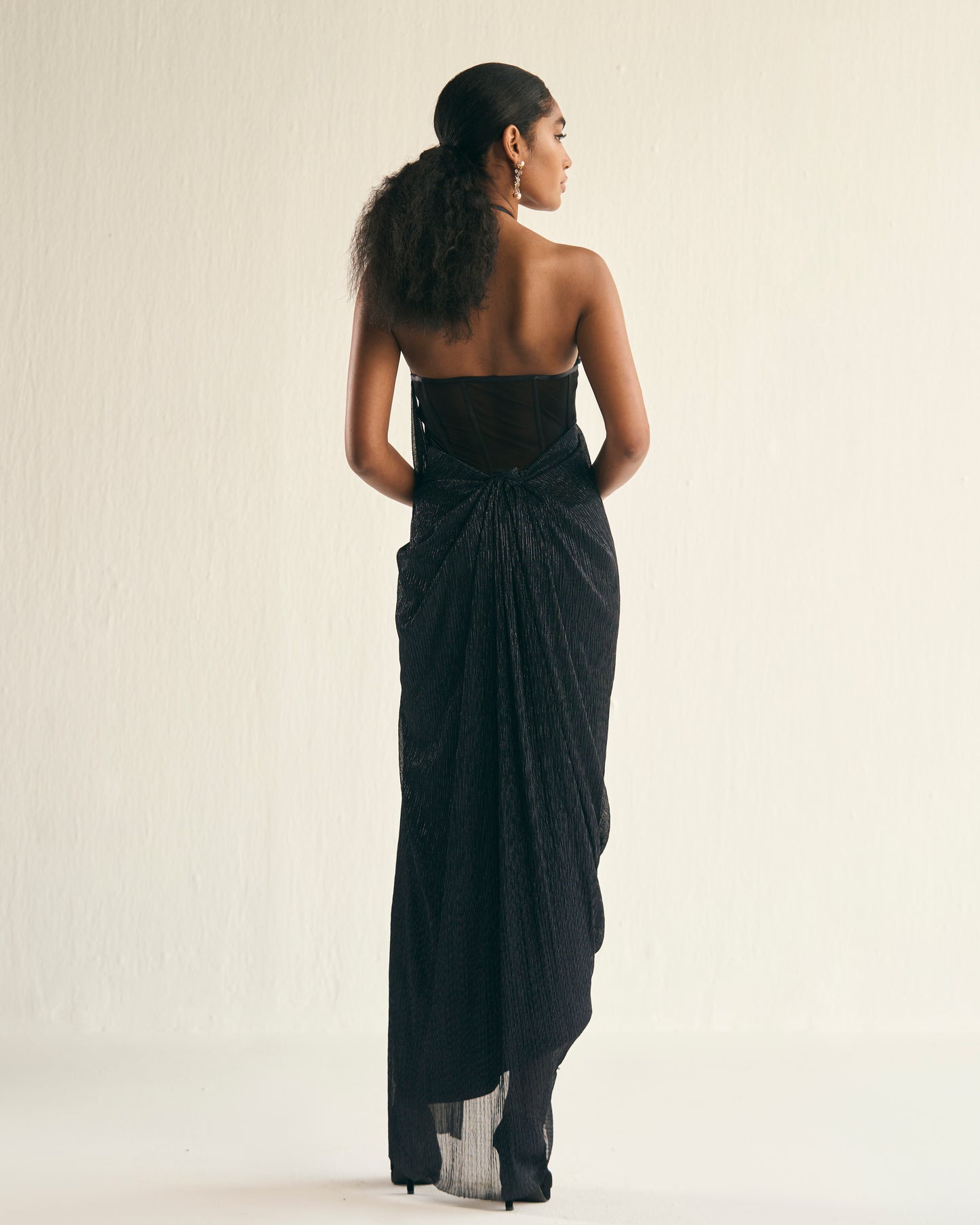 Night sky drape gown