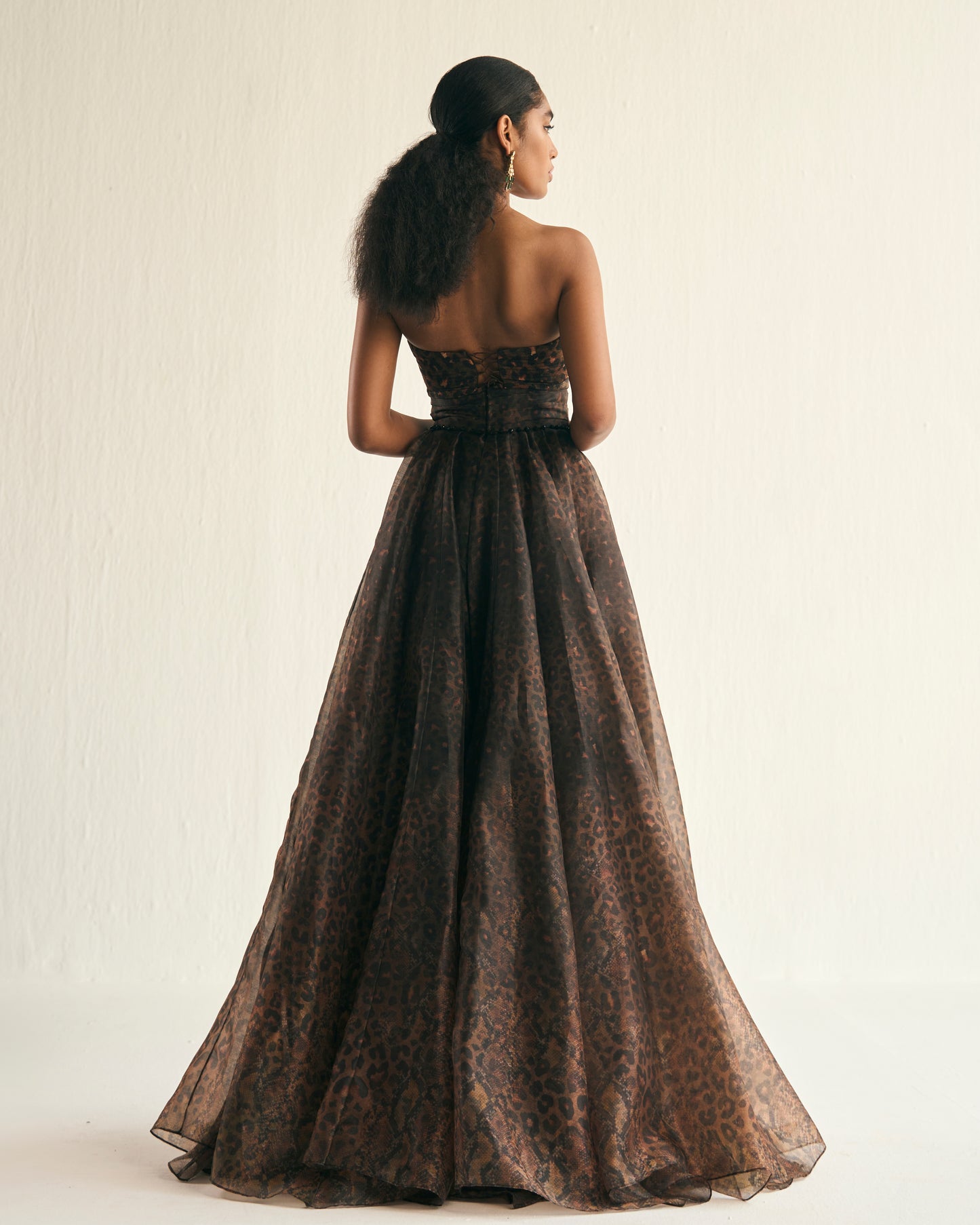Animal print Goddess gown