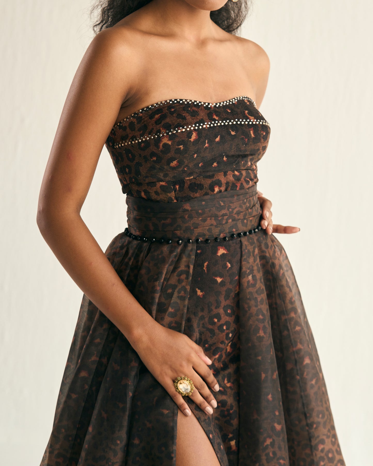 Animal print Goddess gown