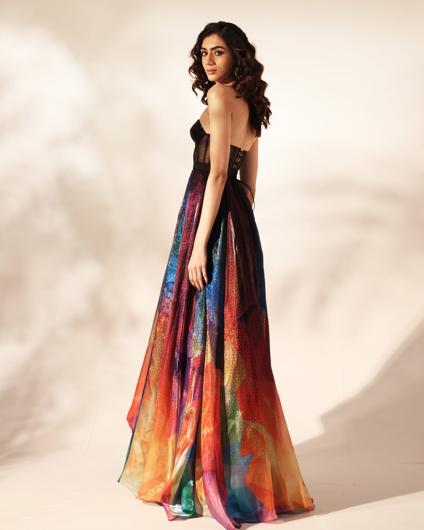 Colour jazz cocktail gown