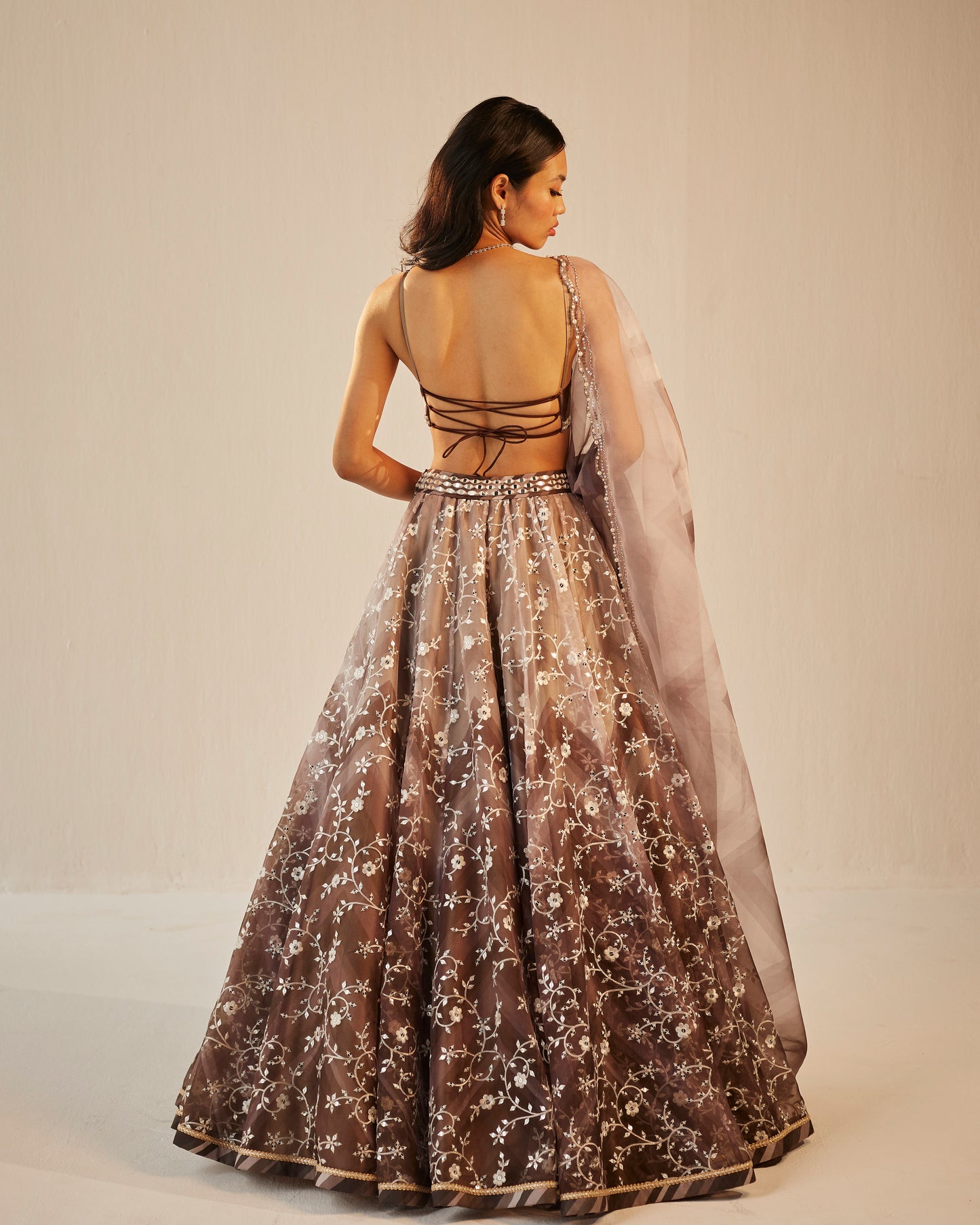 Bloom - embroidered organza lehenga