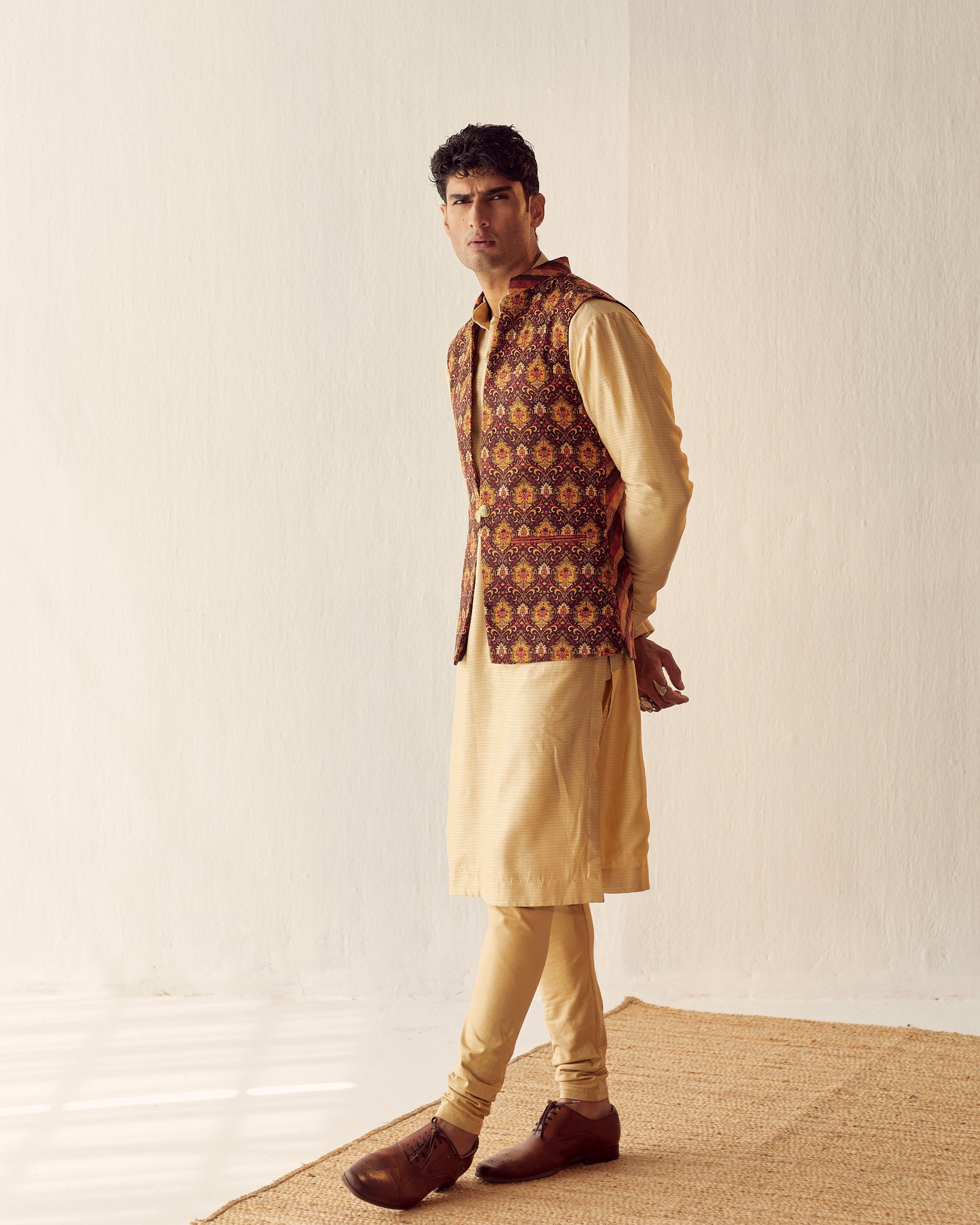 Carpet print waistcoat