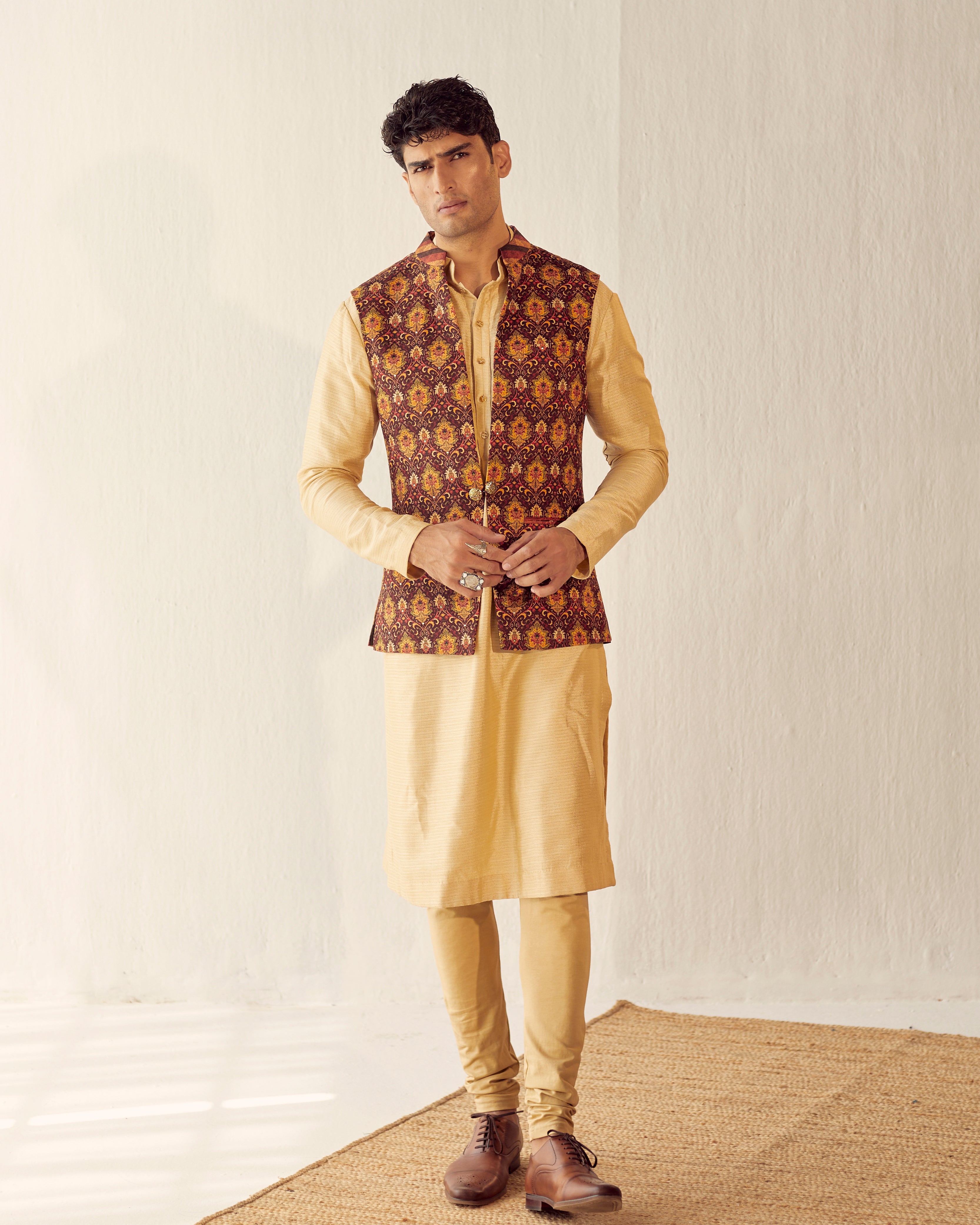 Carpet print waistcoat