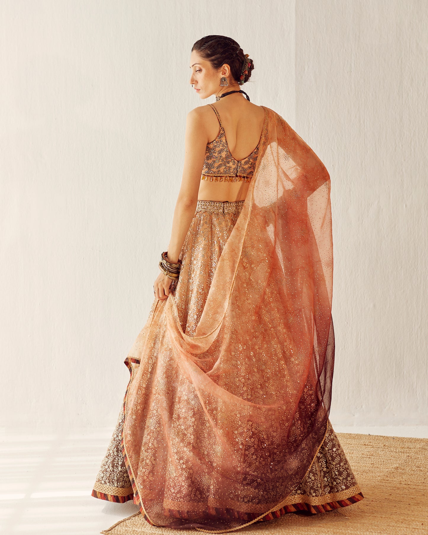 Autumn gold lehenga