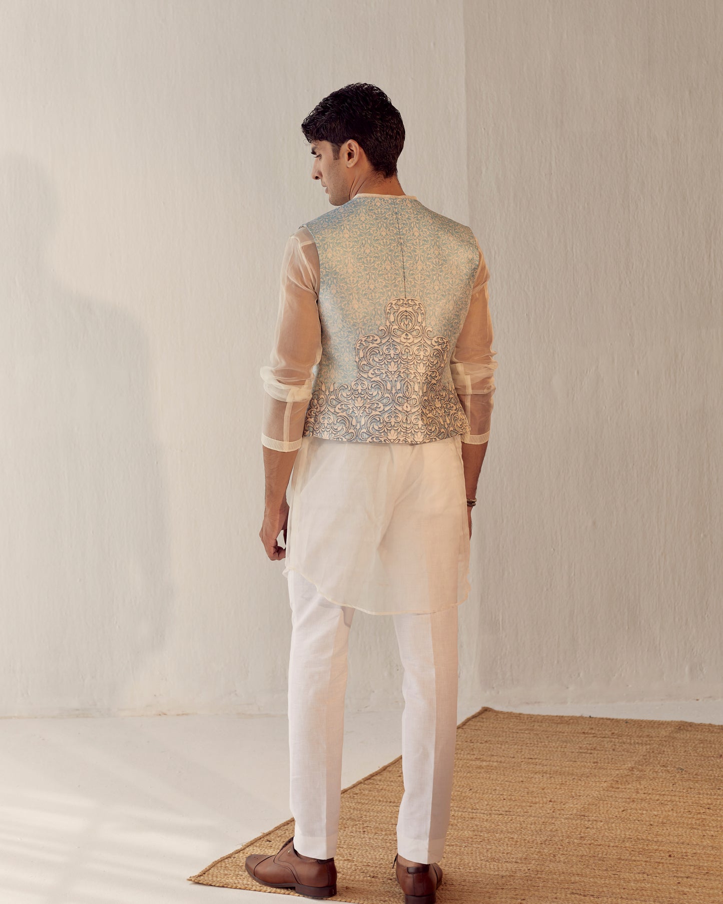 Mirror embroidered waistcoat