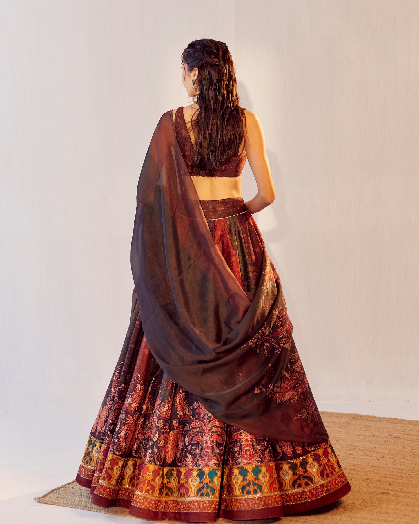 'Kaashmir' Jamewaar impressions lehenga
