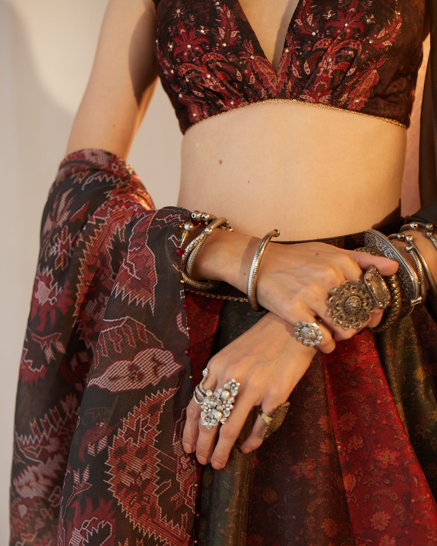 'Kaashmir' Jamewaar impressions lehenga
