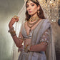 Grey bridal lehenga