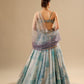 Shades of grey organza lehenga