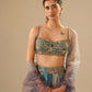 Shades of grey organza lehenga