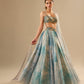 Shades of grey organza lehenga