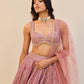 Old rose lehenga