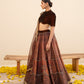 Vintage wallpaper print lehenga