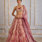 Blush afterglow lehenga