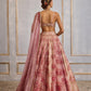 Blush afterglow lehenga