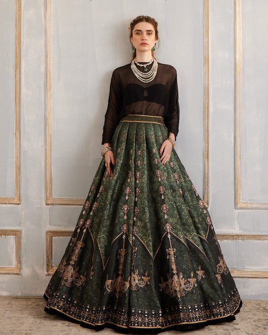 Waltz with me lehenga with dolman top