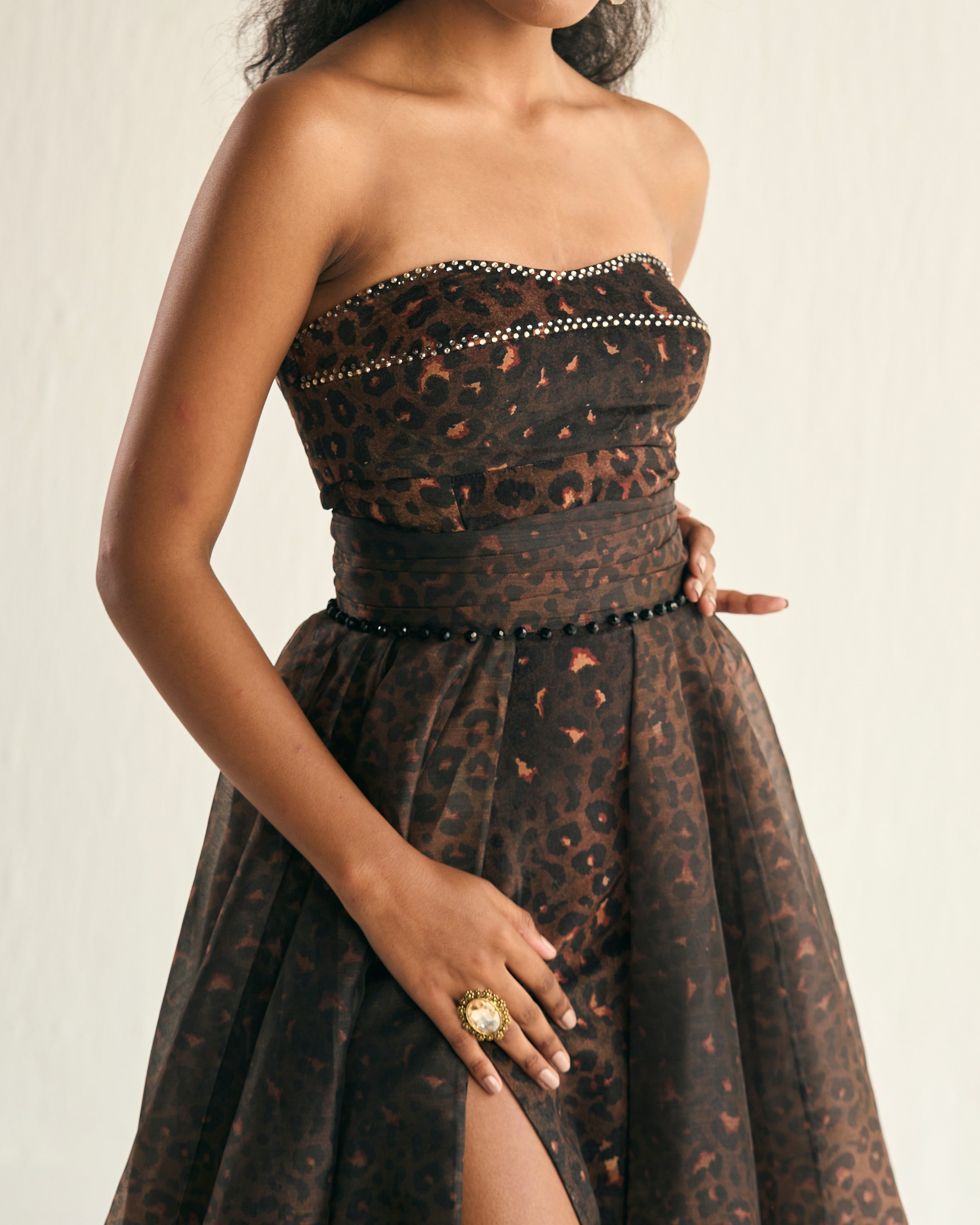 Animal print Goddess gown
