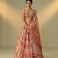 Blush afterglow lehenga
