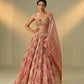 Blush afterglow lehenga