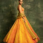 Shades of yellow organza lehenga